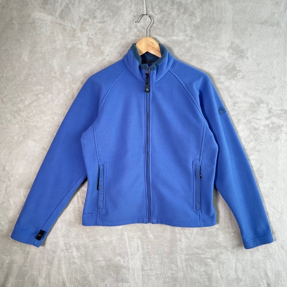 Vintage Nike ACG Fleece Jacket Womens Size M Thermal Layer 2 Therma-Fit Blue